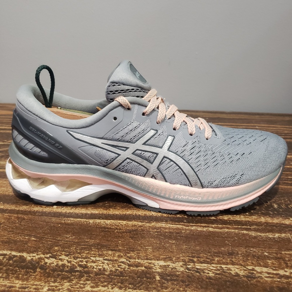 Asics Gel Kayano 27 Women's Size 8 Running Shoes Gray Pink 1012A649